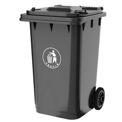 科力邦（Kelibang )塑料制品 KB1067  戶(hù)外垃圾桶 大號(hào)加厚240L商用塑料環(huán)衛(wèi)垃圾桶帶蓋輪工業(yè)小區(qū)物業(yè)翻蓋 灰色 